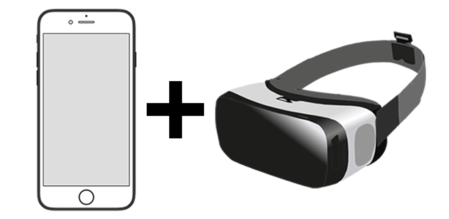 スマホとVRの画像